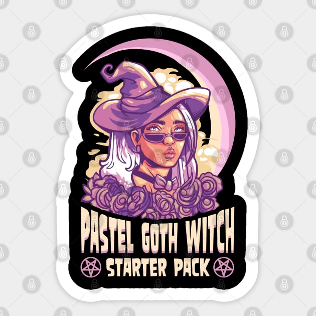 Pastel Goth Witch Anime Manga Girl Sticker by creative